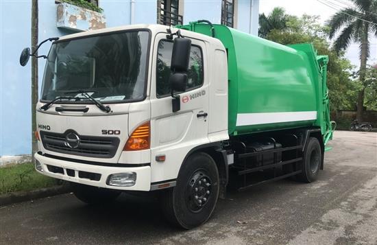 Xe cuốn ép rác 14 khối Hino - 2019